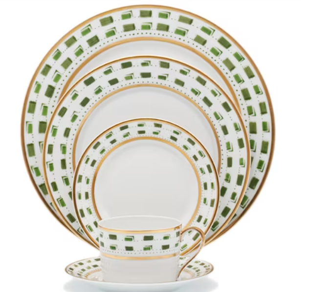 La Bocca Green Dinner Plate