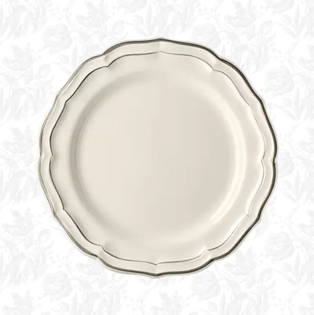 Filet Taupe Dinner Plate