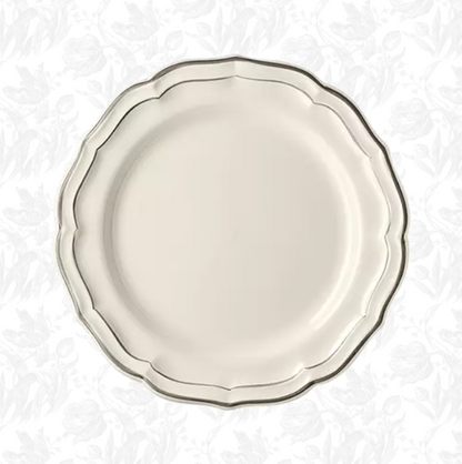 Filet Taupe Dinner Plate