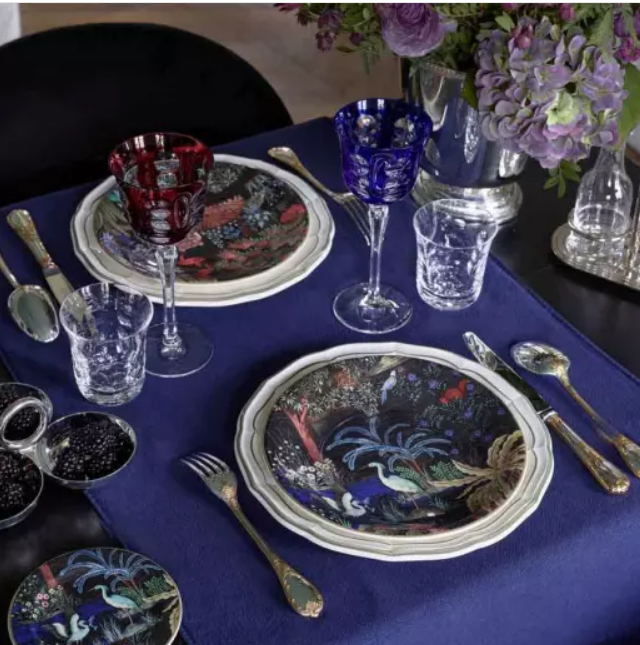 Le Jardin Assorted Dessert Plates (s/4)