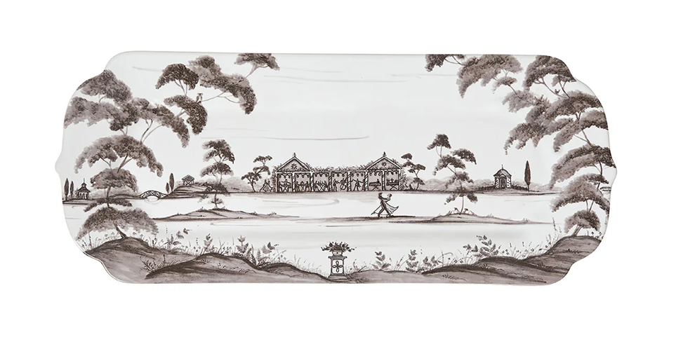 Country Estate 15" Hostess Tray - Flint Grey
