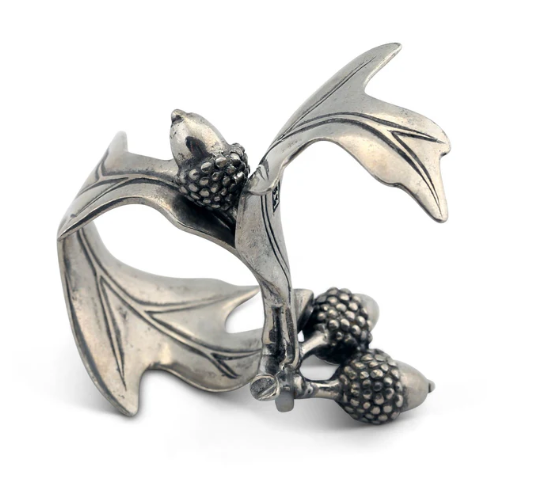 Pewter Acorn & Leaf Napkin Ring