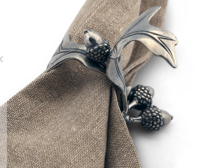 Pewter Acorn & Leaf Napkin Ring