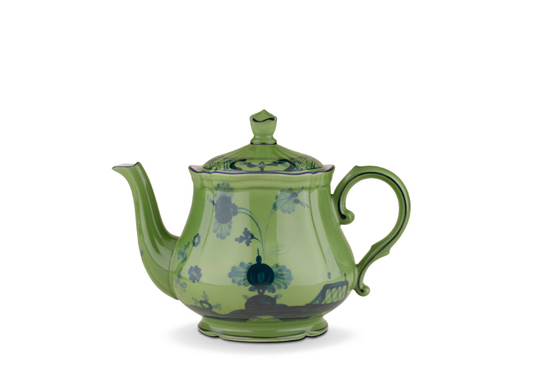 Oirente Italiano Ginori Malachite Green Teapot