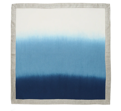 Dip Dye Napkin Blue/White (s/4)
