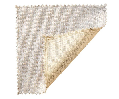 Stamped Reversible Placemat Silver & Gold