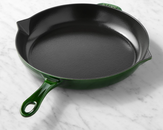 12" Cast Iron Fry Pan Basil