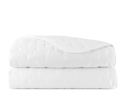 Triomphe White Quilted Coverlet F/Q