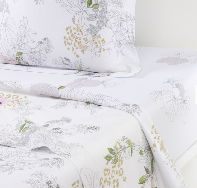 Orchidee Queen Flat Sheet