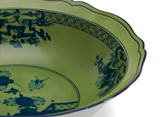 Oriente Italiano Malachite Serving Bowl