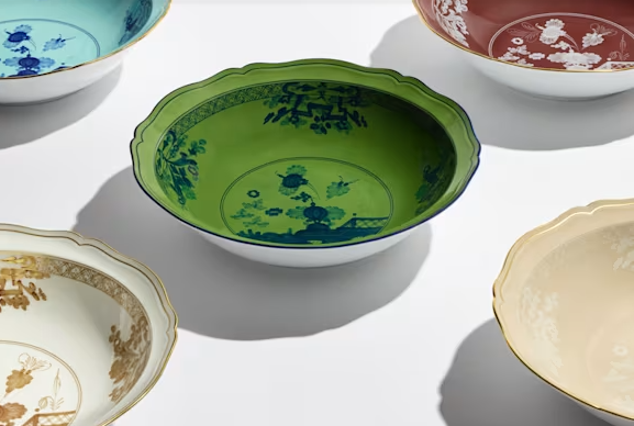 Oriente Italiano Malachite Serving Bowl