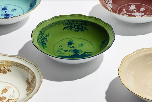 Oriente Italiano Malachite Serving Bowl