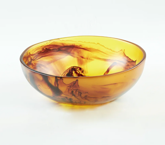 Classic Wave Bowl Large Tortoise Swirl