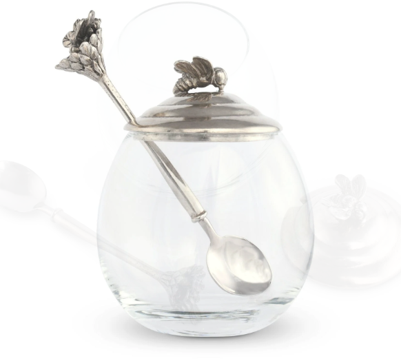 Honey Pot w/ Bee Spoon by Vagabond House