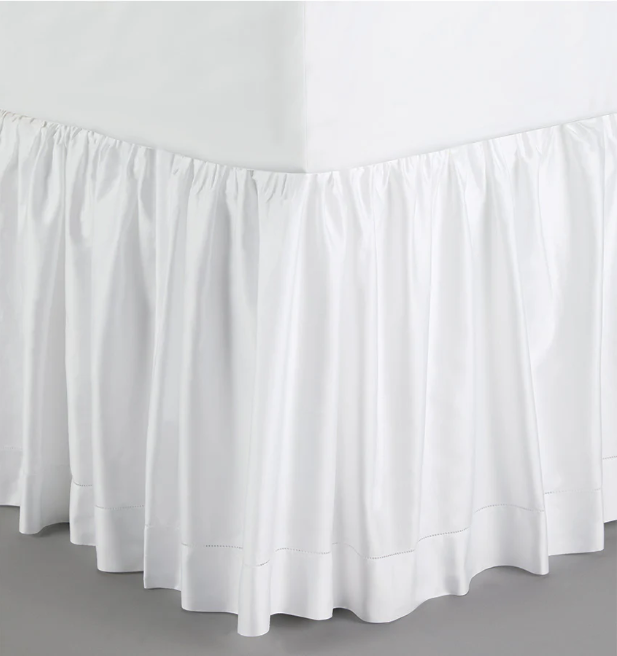 Fiona King Bedskirt White by Sferra