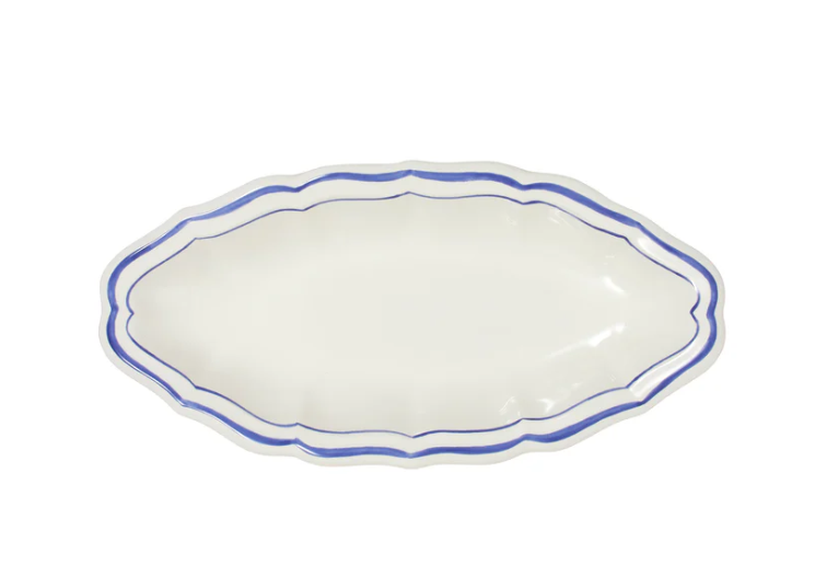 Filet Bleu Pickle Dish by Gien