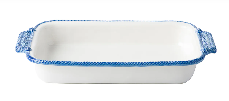 Le Panier Wh/Delft Rect Baker by Juliska