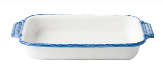 Le Panier Wh/Delft Rect Baker by Juliska