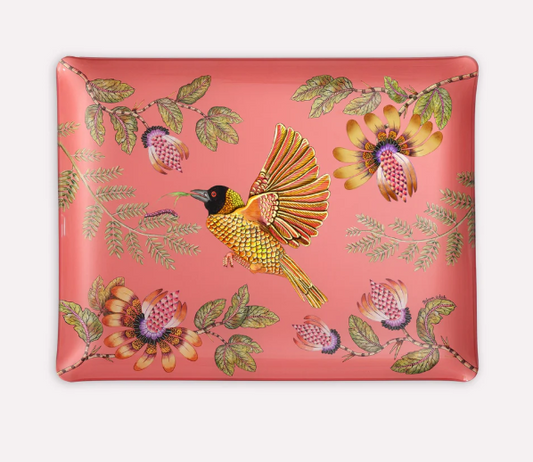 Weaver Garden Acrylic Tray - Coral LG by Ardmore