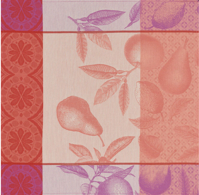 Arriere Pays Napkin Pink by Le Jacquard Francais