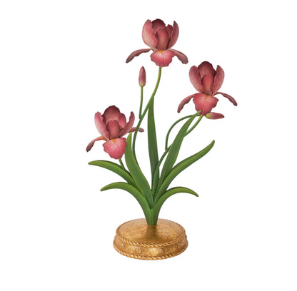 Meadow Walk Iris Centerpiece Candelabra by Juliska
