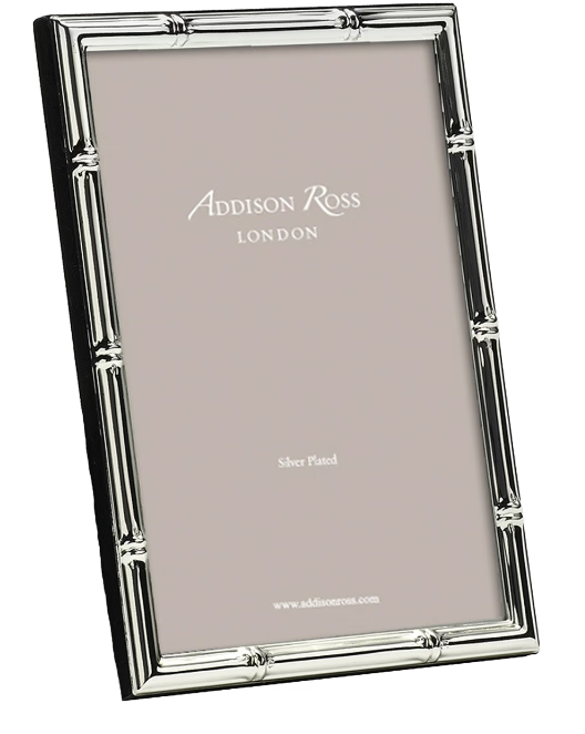 Bamboo Silver Plate 5x7 Frame by Addison Ross