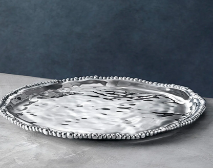 Organic Pearl Nova Round Platter by Beatrix Ball