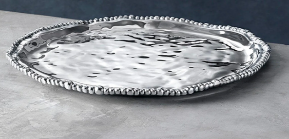 Organic Pearl Nova Round Platter by Beatrix Ball
