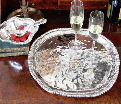 Organic Pearl Nova Round Platter by Beatrix Ball