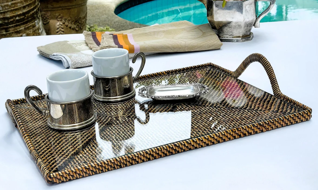 Glass-Bottom Grazing & Serving Tray - Rectangular Small by Calaisio