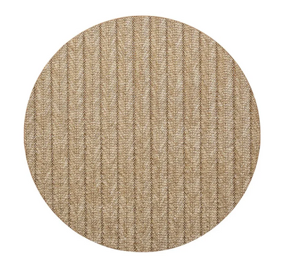Herringbone Placemat in Tan by Kim Seybert