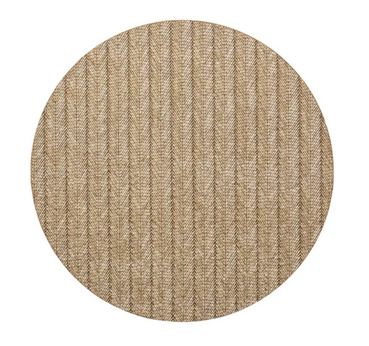 Herringbone Placemat in Tan by Kim Seybert