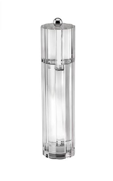 Clear Icy Flute Salt and Pepper Grinder by Addison Ross