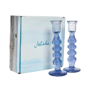 Provence 7"  Candlestick in Clear (Set/2) by Juliska