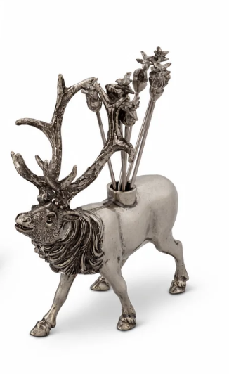 Elk Pewter Cheese Pick Set