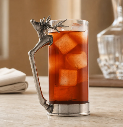 Elk Stag Handle Glass - Tall