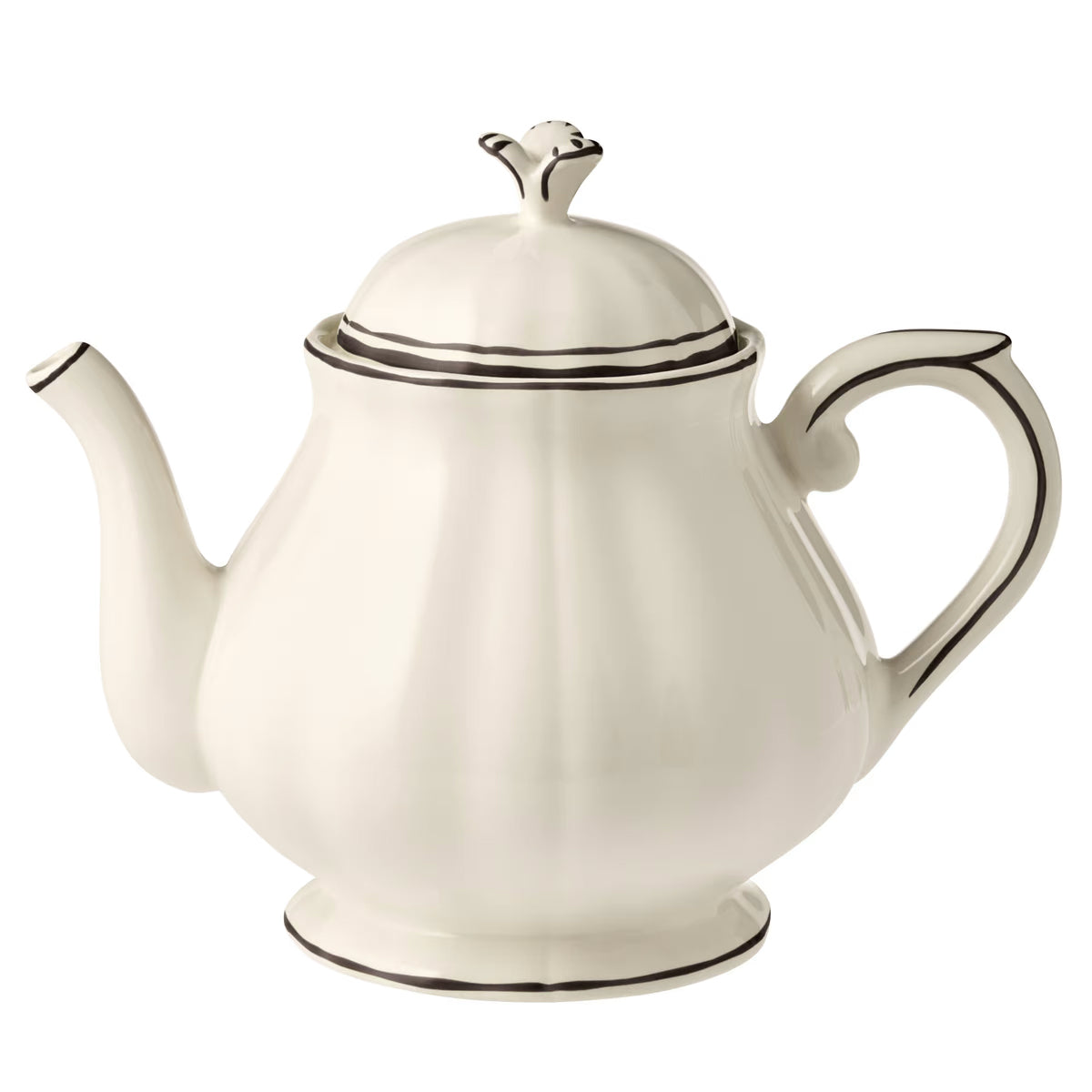 Filet Midnight Teapot by Gien France