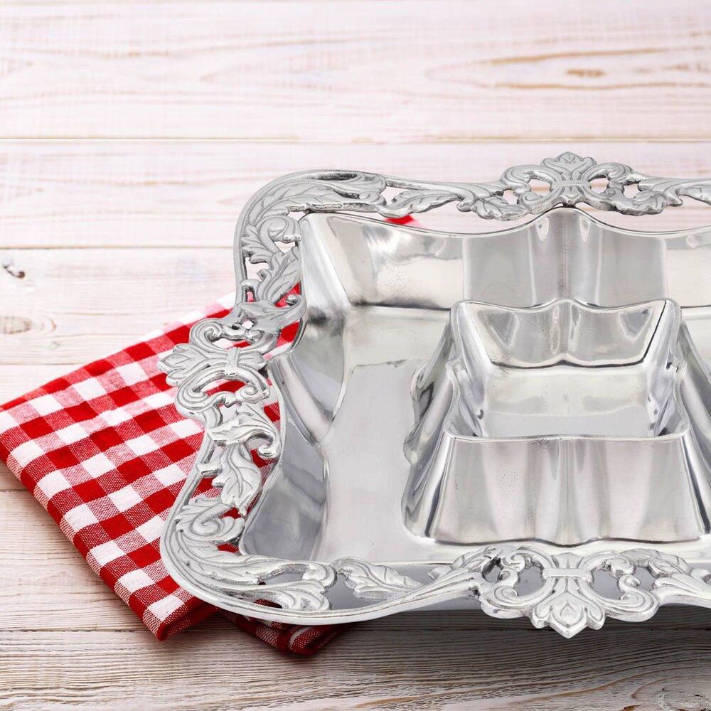 Acanthus Chip and Dip Tray by Arthur Court Designs 1