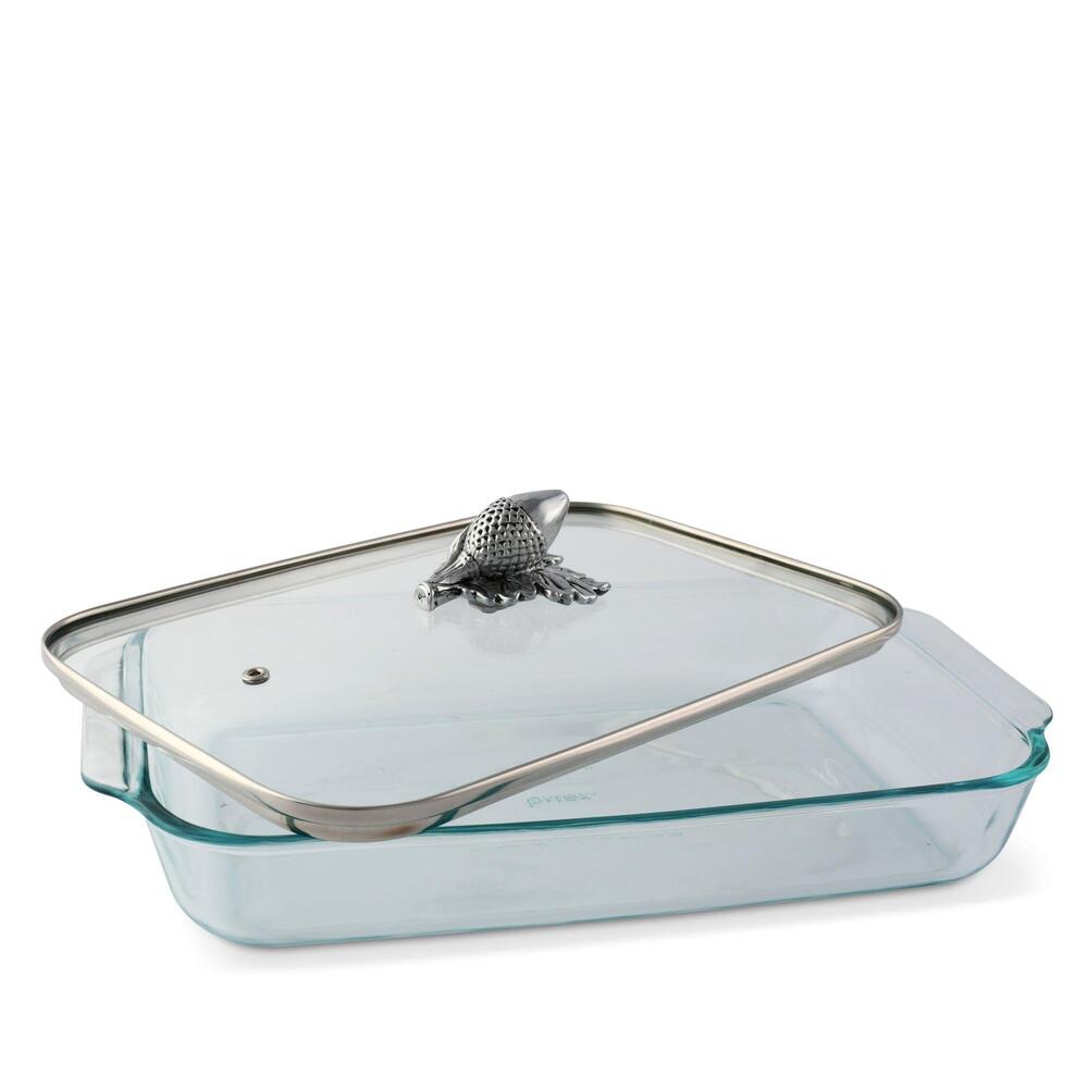 Acorn Lid with Pyrex 3 Quart Baking Dish by Arthur Court Designs 1