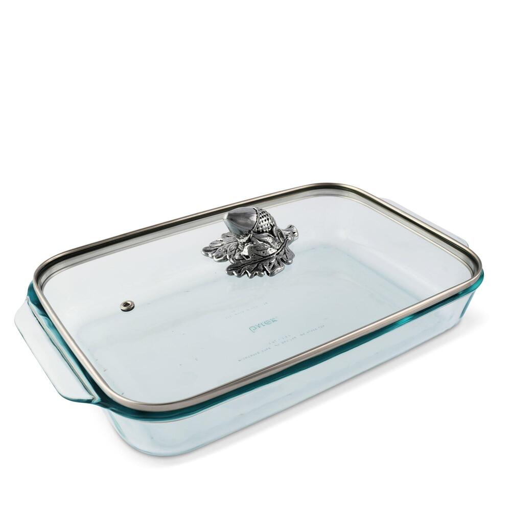 Acorn Lid with Pyrex 3 Quart Baking Dish by Arthur Court Designs