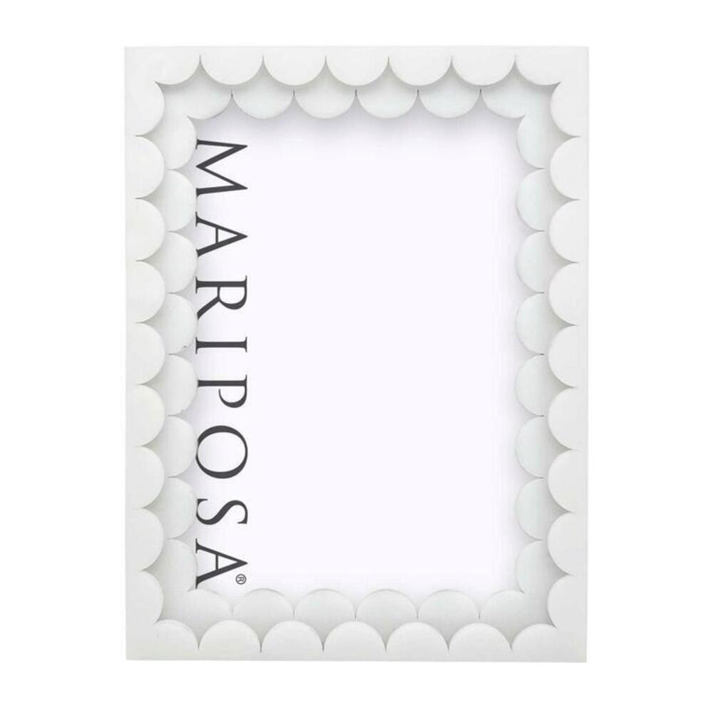 Acrylic Double Scallop Picture Frame by Mariposa 1