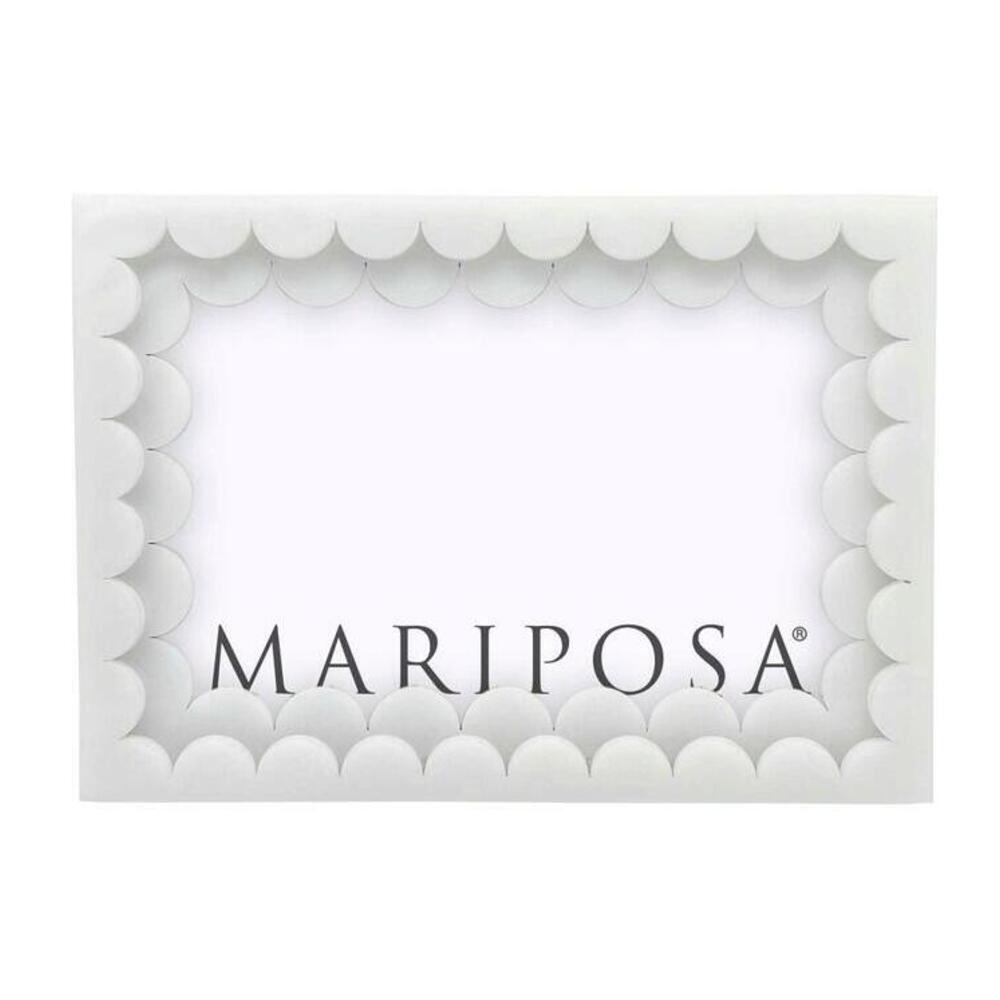 Acrylic Double Scallop Picture Frame by Mariposa 