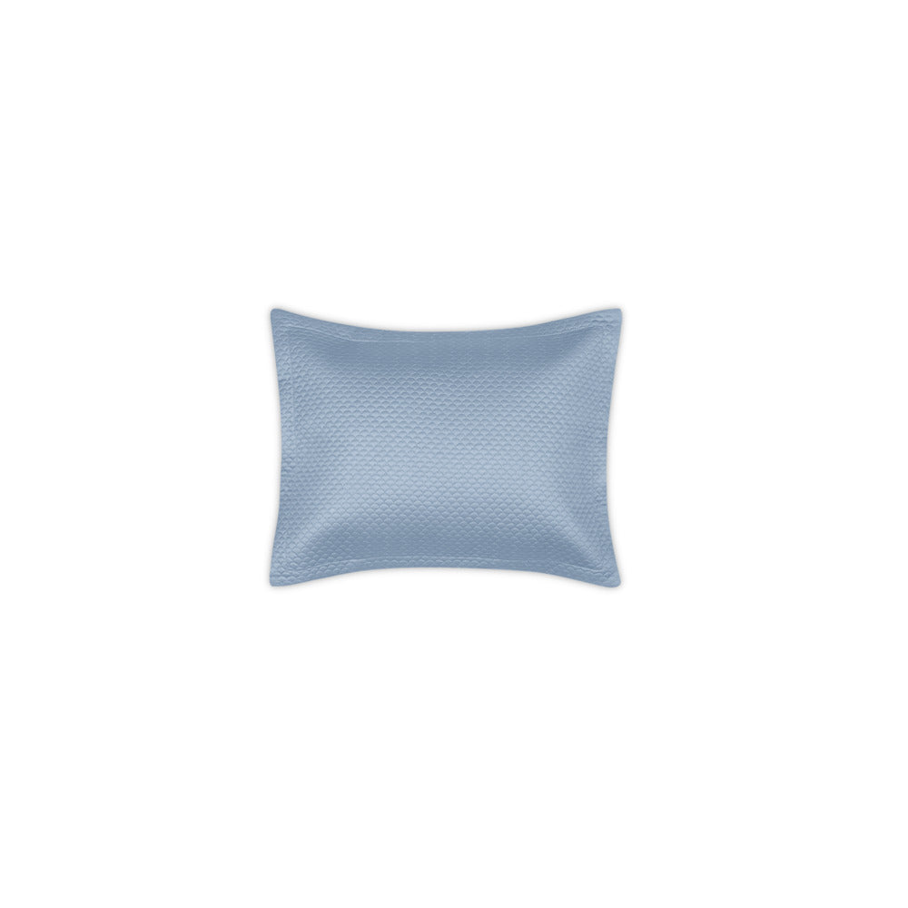 Alba Sham Hazy Blue Quilted Boudoir 