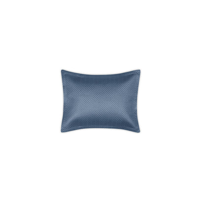 Alba Sham Steel Blue Quilted Boudoir 