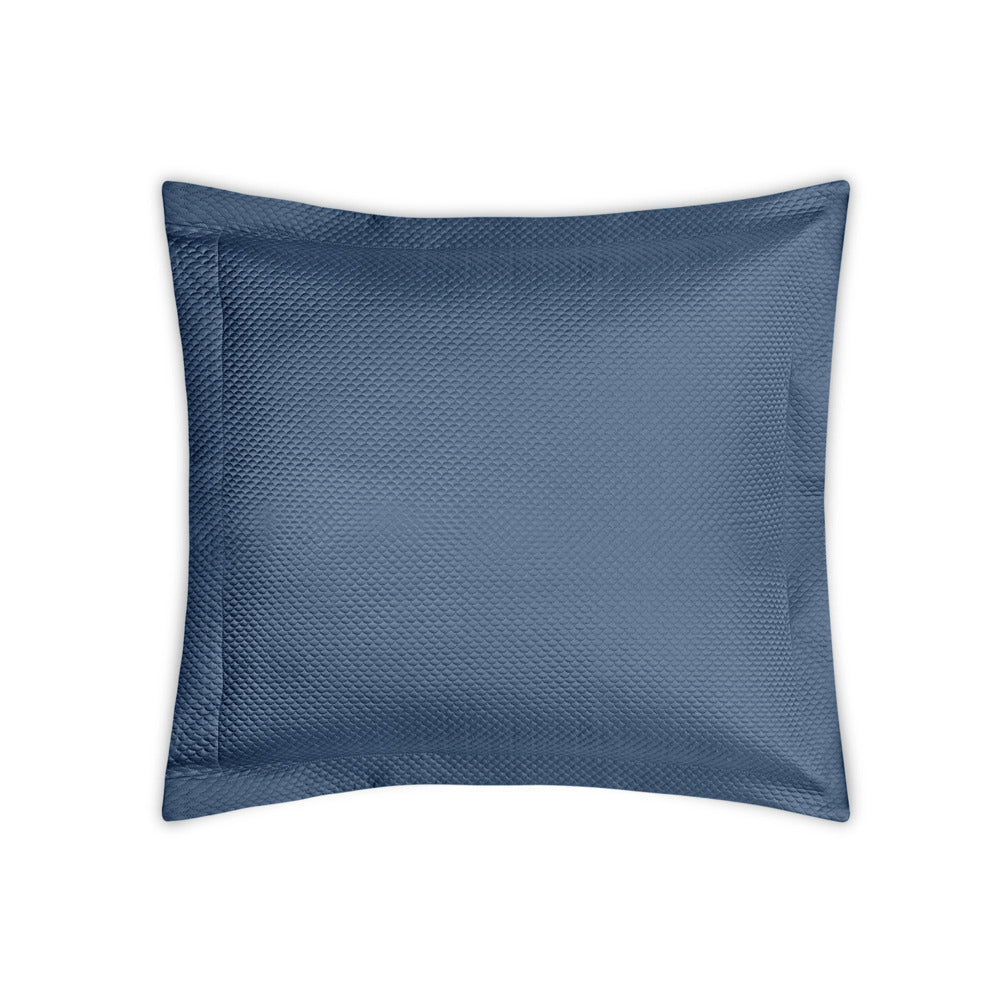 Alba Sham Steel Blue Quilted Euro 