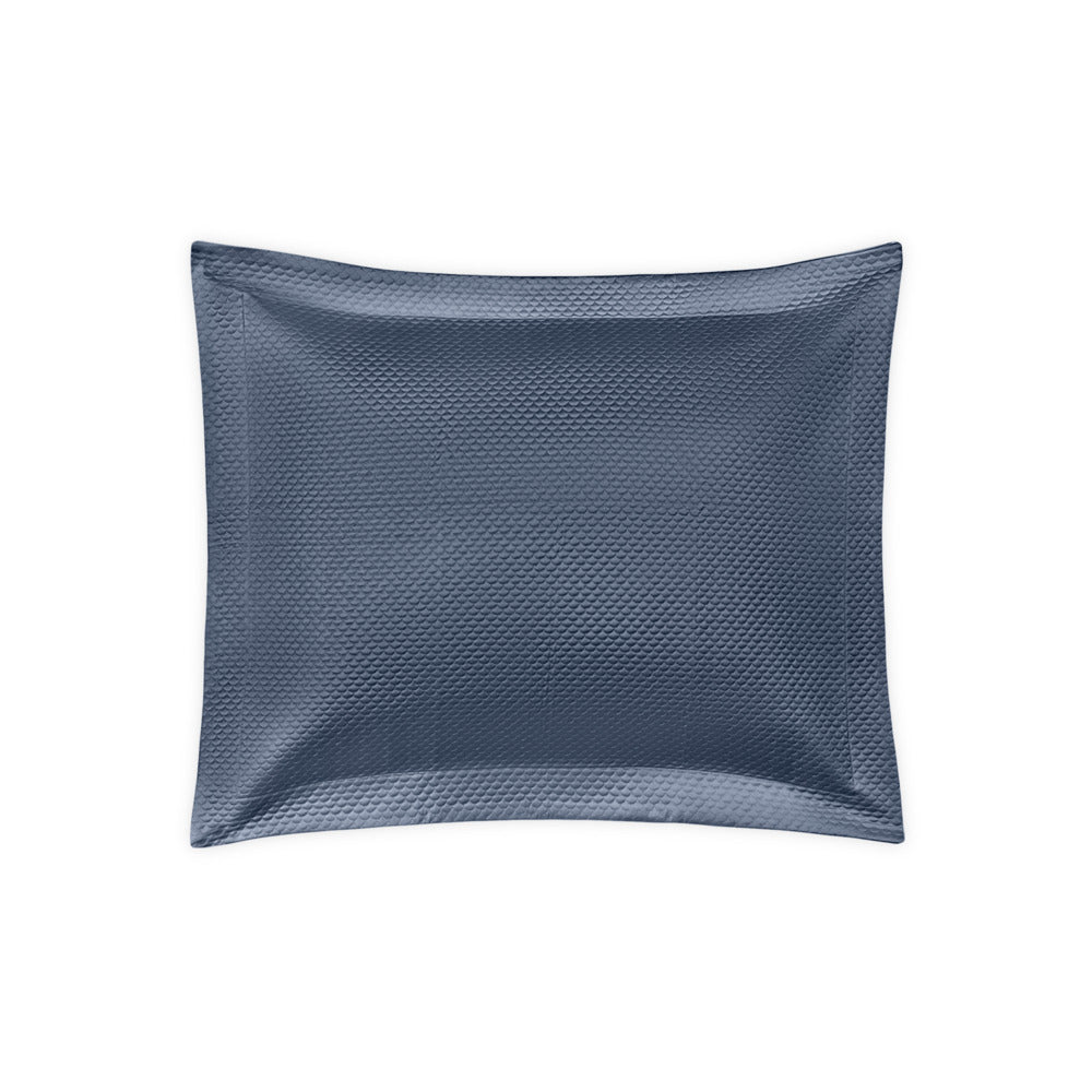 Alba Sham Steel Blue Quilted Standard 