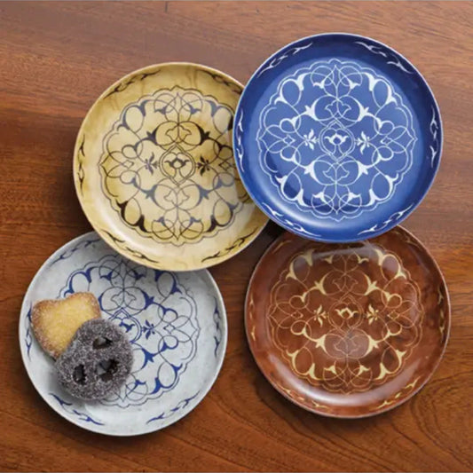 Alhambra Multi Canape Plates, Set of 4 by Mottahedeh