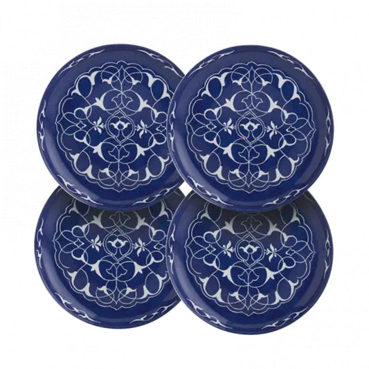 Alhambra Oriental Blue Canape Set of 4 by Mottahedeh