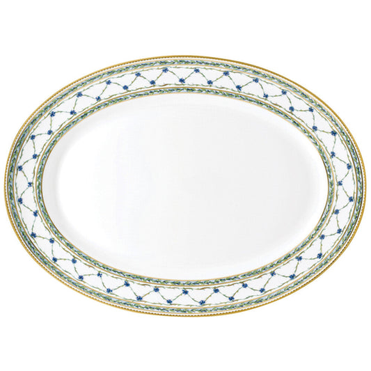 Allee Royale Oval Platter - Green by Raynaud 
