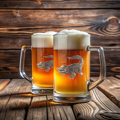 Alligator Beer Mugs - Set of 2 by Arthur Court Designs 3